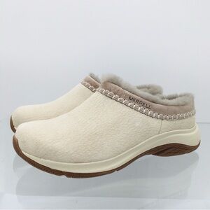 Merrell Women's Cozy Cream and Tan Mules Size US 6 M